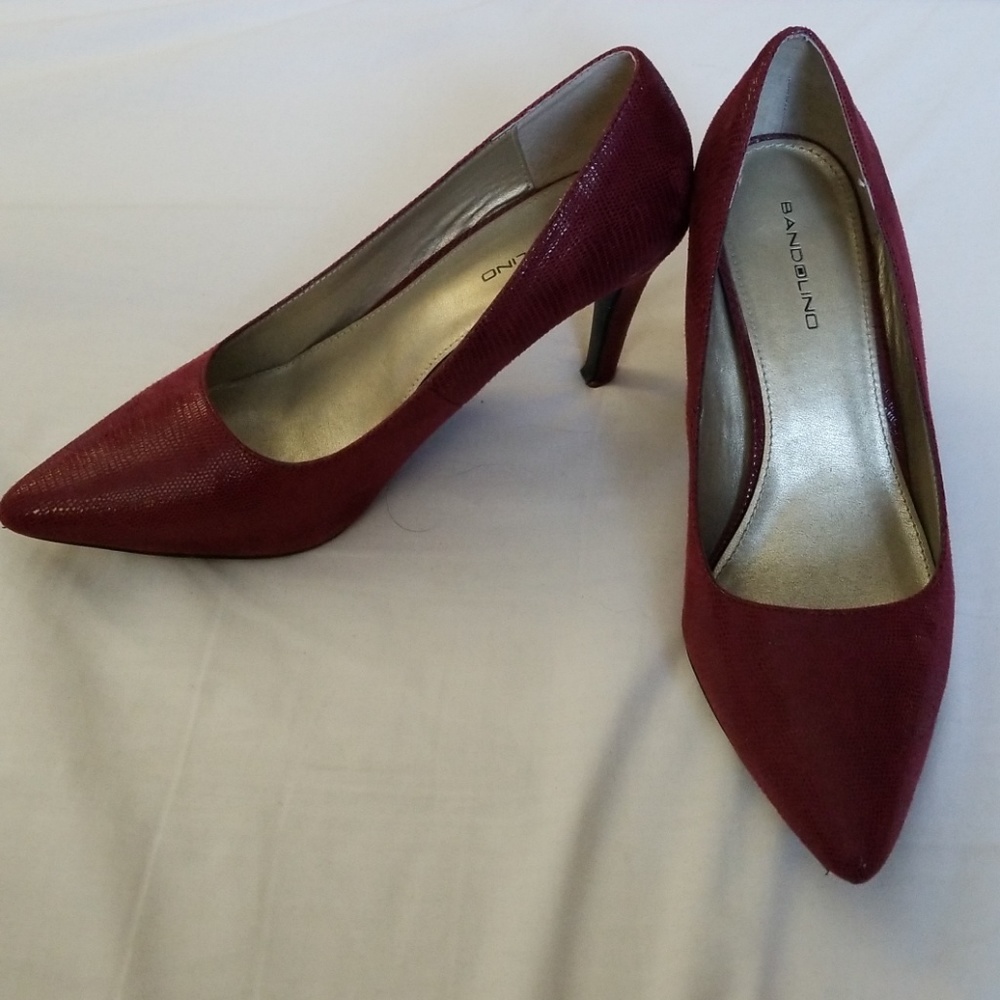 Red Snakeskin Heels